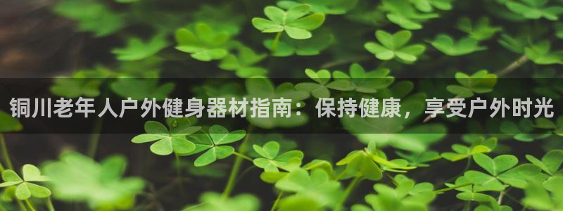 下载尊龙：铜川老年人户外健身器材指南：保持健康，享受